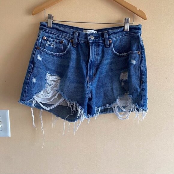 Abercrombie & Fitch The Boyfriend Short Distressed Size 29 Festival BOHO Coastal - Picture 16 of 16
